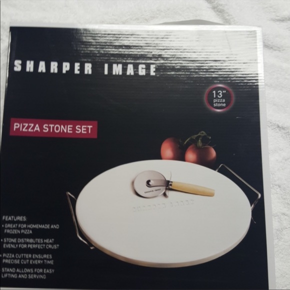 Sharper image pizza stone set 13” Pizza Stone - Picture 6 of 6